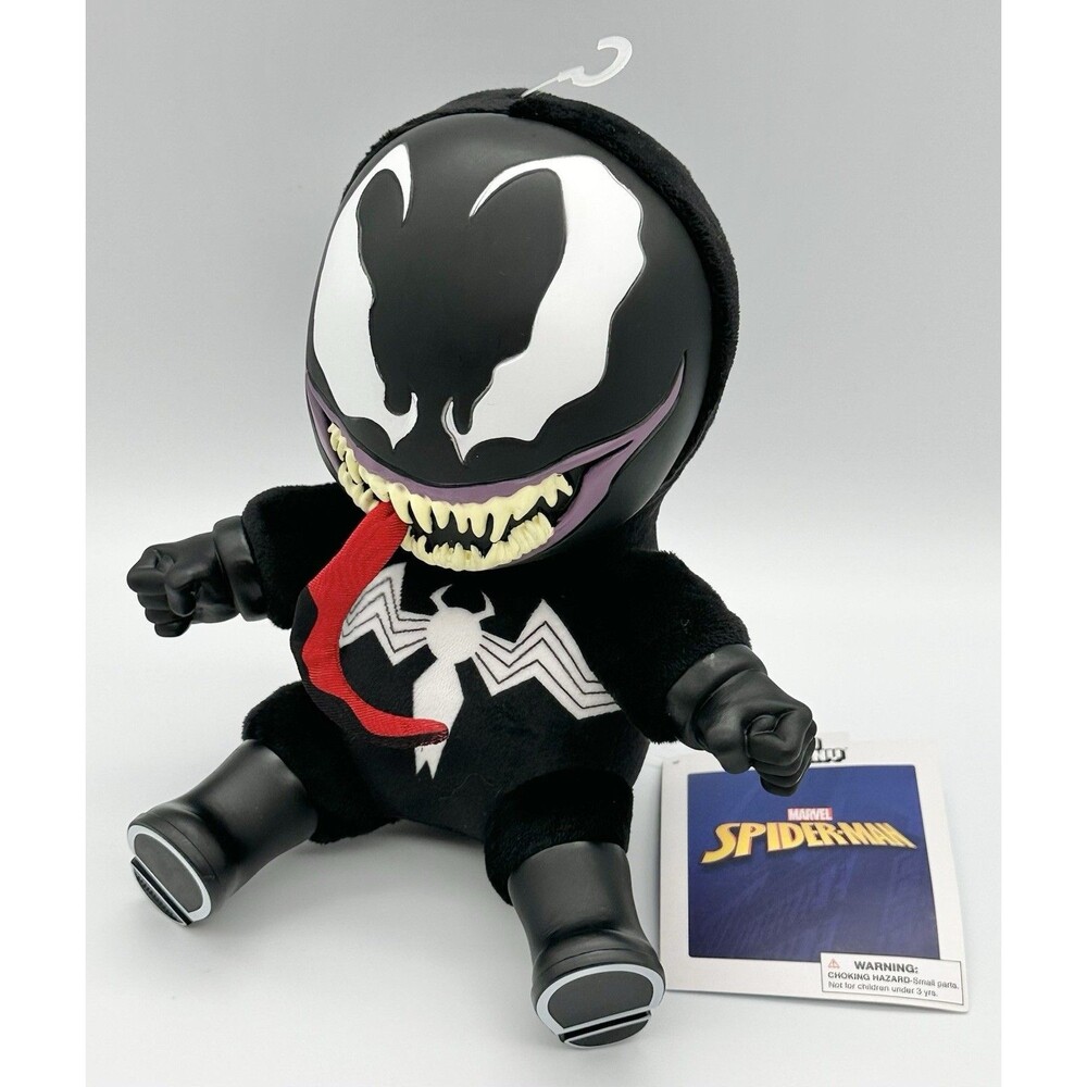 NWT NECA Kidrobot Marvel Spider-Man Roto Phunny Venom 8" Plush Toy Doll
